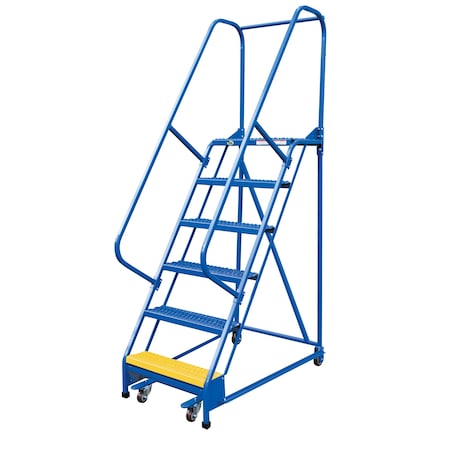 Vestil 90 H Steel PW Ladder, Grip Strut, 6 Step, 6 Steps LAD-PW-18-6-G